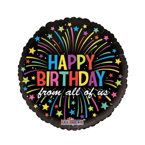 18" Birthday - Birthday From All Of Us 18" Birthday - Birthday From All Of Us