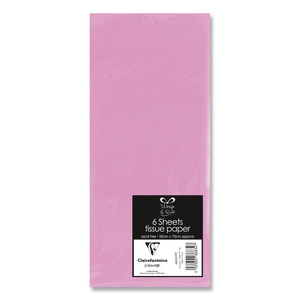 6 Sheet Tissue Pink 72s