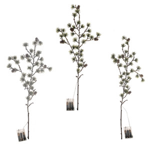 Christmas Mini Pine Branch Natural/Frosted/Heavy Snow 3Ast 72Cm from Country Baskets