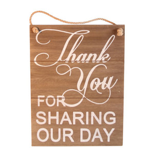 Sign Thank You For Sharing Our Day Sign Thank You For Sharing Our Day
