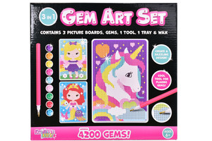 Gem Art Sets (3 Designs in 1) Gem Art Sets (3 Designs in 1)