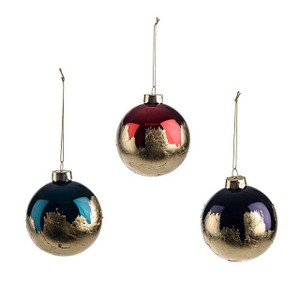 Bauble Glass Ombre 3Ast from Country Baskets