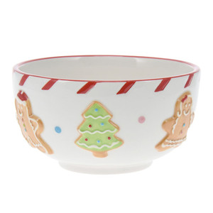 Gingerbread Cookie Bowl 12.5X12.5X7cm