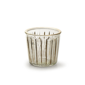 Vase vintage with golden stripe h10.5 x d11 from Country Baskets