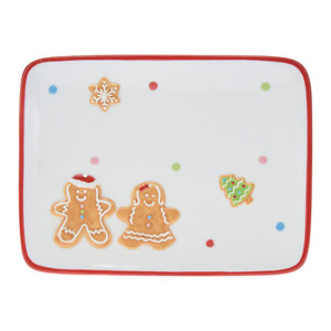 Ginger Bread Cookie Plate 20X15.3X2.4cm from Country Baskets