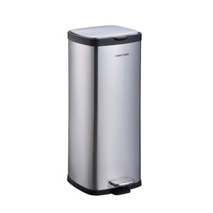 Soho 30L Pedal Bin Matt Chrome from Country Baskets