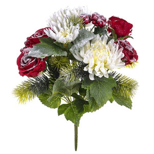 MUM Rose Holly Bush Frst from Country Baskets