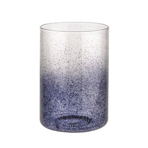 Midnight Blue Fleck Candle Pot 14Cm from Country Baskets