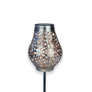 Solar Metal Lantern on a Stake from Country Baskets
