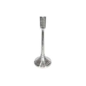 Candle Holder Silver 26cm from Country Baskets