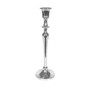 Candle Stand Silver Polish 27.5cm from Country Baskets