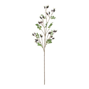Rose Hip Spray Dark Purple 95cm from Country Baskets