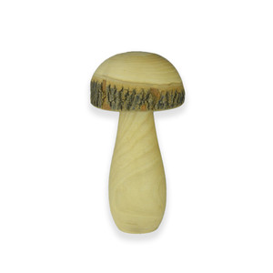 Wooden Mushroom Natural Polish 10x10x20cm from Country Baskets