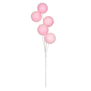 Sparkle Ball Spray x 5 - Pink - H61cm Sparkle Ball Spray x 5 - Pink - H61cm
