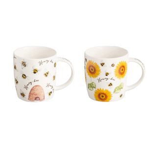 Honey Bee Mugs Assorted 34Cl from Country Baskets