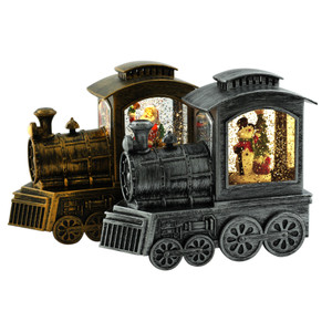 Train with LED 2 Assorted Santa or Snowman 18x8x16cm from Country Baskets