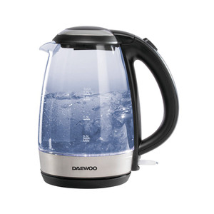 1.7L 2200W Glass Kettle With Led from Country Baskets