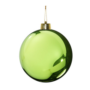Green Shiny Shatterproof Bauble (x1) (25cm) from Country Baskets Green Shiny Shatterproof Bauble (x1) (25cm) from Country Baskets
