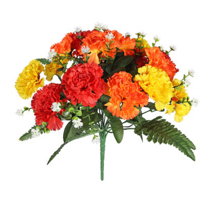 Pembroke Carnation Gyp Mixed Bunch - Orange from Country Baskets