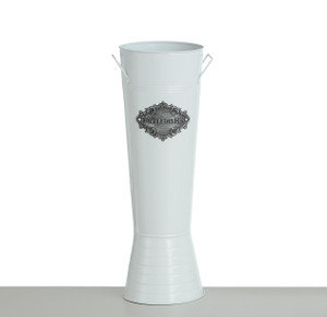 56.5cm Slim Flower Vase White