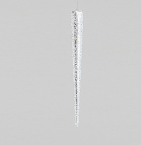 40cm Ice Cluster Icicle Silver