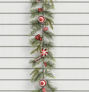 6ft Candy Cane Garland
