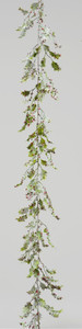 180cm Frosted Holly/Berry Garland