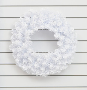 24" Flocked Nebraska Wreath 120T from Country Baskets