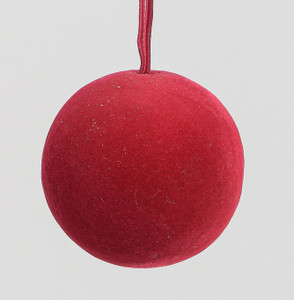 8cm Felt Ball Decoration Burgundy from Country Baskets