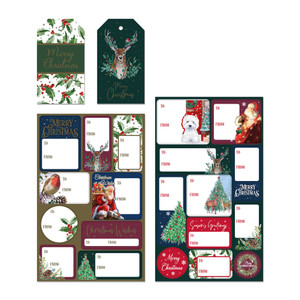 55Pk Trad Tag And Sticker Set 72S Fsc from Country Baskets