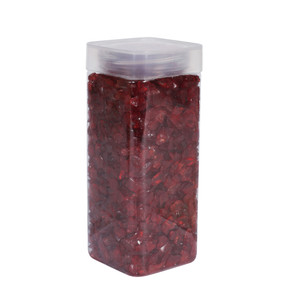 Glass Pebbles 5-8mm - Red - Square Jar -750gr from Country Baskets