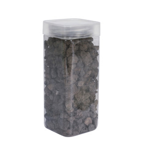 Lava Stones 10-20mm - Black - Square Jar - 400gr