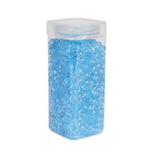 Plastic Beads 7mm- Lt Blue - Square Jar -330gr from Country Baskets