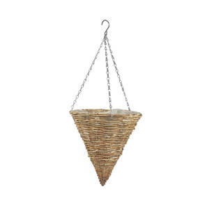 12" Round Cone Malham Hanging Basket from Country Baskets
