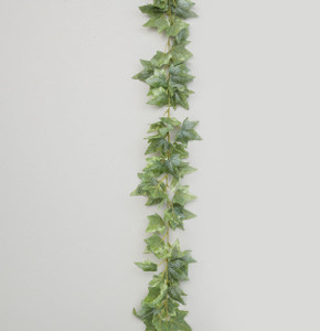 182cm Frosted Ivy Garland Green from Country Baskets