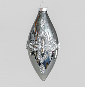 160mm Glitter/Bead Olive Petrol from Country Baskets