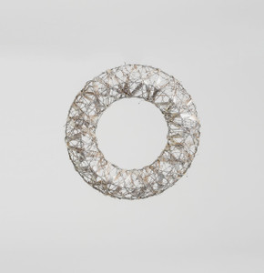 18" Wired Wreath Champagne from Country Baskets