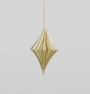 12cm Glitter Finial Decoration Chm from Country Baskets 12cm Glitter Finial Decoration Chm from Country Baskets