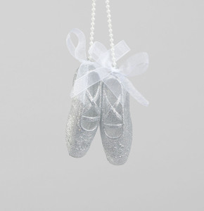 12cm Glitter Ballet Shoe Decoratio from Country Baskets