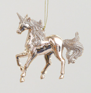 11cm Shiny Unicorn Decoration RG from Country Baskets 11cm Shiny Unicorn Decoration RG from Country Baskets