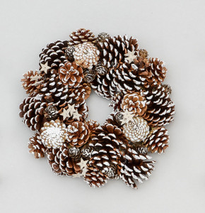 32cm Boxed Cone/Star Wreath from Country Baskets