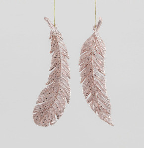 16cm Feather Dec 2Ass Rose Gold from Country Baskets 16cm Feather Dec 2Ass Rose Gold from Country Baskets