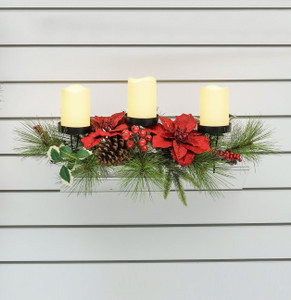 72cm Poinsettia/Cone Centrepiece from Country Baskets 72cm Poinsettia/Cone Centrepiece from Country Baskets