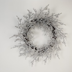 24" Ice Rattan Wreath from Country Baskets