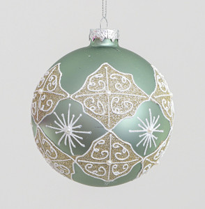 10cm Glass Ball Dec. from Country Baskets