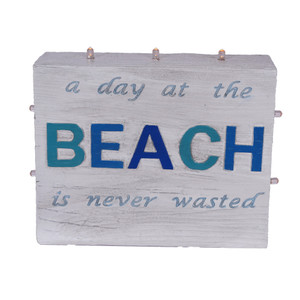 Resin Beach sign with LED 13.5cm