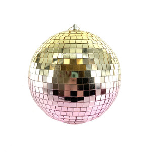 Mirror Bauble Gold/Pink 20cm
