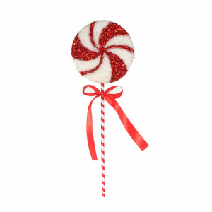 Candyland windmill stem 40cm X 13cm  Red / White