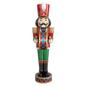 Nutcracker with  Drum & LED Light - Music - Timer 6Hr - H183cm