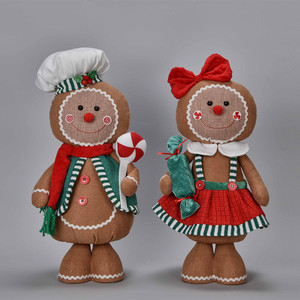 Gingerbread Boy and Girl Standing 2 Asst 53cm